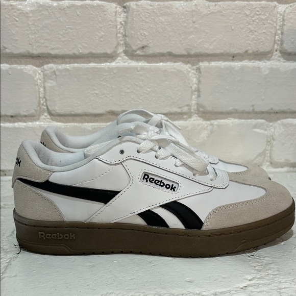 Reebok Shoes - Reebok Classic White and Black Sneakers